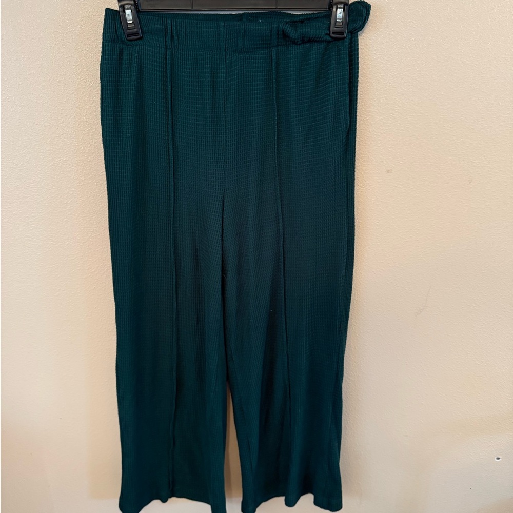 Wide Leg Green Pants